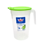 Jarra plástico Cristalux 2.5 L c/ tapa; 22.4 x 14.7 cm Ø