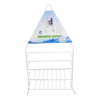 Organizador colgante simple, 2 estantes, 46 cm (L) x 25,5 cm (A) x 8 cm (H)