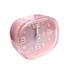 Reloj despertador cuarzo plástico cuadrado 1 pila AA 10x10cm - Imagen 2