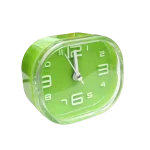 Reloj despertador cuarzo plástico cuadrado 1 pila AA 10x10cm