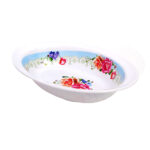 Fuente melamina floreada, 17,5 cm ancho x 25,5 cm largo x 5 cm alto - Imagen 6