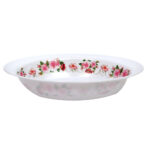 Fuente melamina floreada, 17,5 cm ancho x 25,5 cm largo x 5 cm alto - Imagen 2