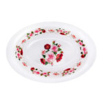 Fuente melamina floreada, 17,5 cm ancho x 25,5 cm largo x 5 cm alto - Imagen 3