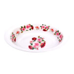 Fuente melamina floreada, 17,5 cm ancho x 25,5 cm largo x 5 cm alto - Imagen 4