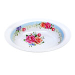 Fuente melamina floreada, 17,5 cm ancho x 25,5 cm largo x 5 cm alto - Imagen 5