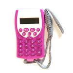 Mini Calculadora con Cordón 8 digitos 10 x 6cm KK-1660 - Imagen 2