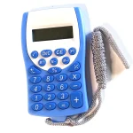 Mini Calculadora con Cordón 8 digitos 10 x 6cm KK-1660