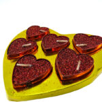 Set x 6 velas corazón en estuche 11 x 13 cm - Imagen 6