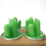 Vela cactus decorativa aromática, 4 x 4 cm c/u - Imagen 3