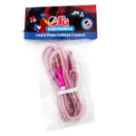 Cable AUX cubierto goma 3 anillos 1.47 M - Imagen 2