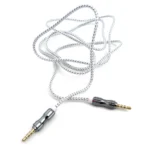 Cable AUX cubierto goma 3 anillos 1.47 M - Imagen 5
