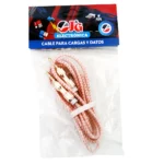 Cable AUX cubierto goma 3 anillos 1.47 M - Imagen 3