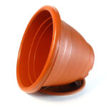 Maceta marrón JyG lisa redonda; 31 x 23 cms. - Imagen 4