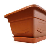 Maceta marrón JyG jardinera grande, 57 x 21 x 14 cm. - Imagen 3