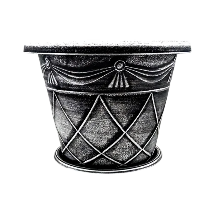 Maceta barril con plato 35 x 29 cms - Imagen 1