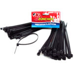 Zunchos J&G negros plástico, 3,5 mm x 200 mm, bolsa 100 pcs - Imagen 5