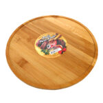 Plato J&G para asados madera bambú, 25 cm diám x 1 cm alto - Imagen 2