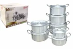Juego Ollas Aluminio 7ollas 14 cm,16 cm,18 cm,20 cm, 22 cm,24 cm, 26cm - Imagen 4