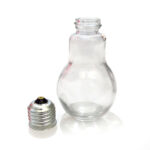 Frasco de vidrio en forma de lamparilla  150 ml - Imagen 4