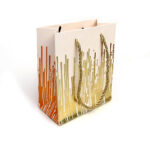 Bolsa de regalo "S" rallas doradas  12 x 14 x 6,5 cm - Imagen 4