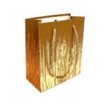 Bolsa de regalo "S" rallas doradas  12 x 14 x 6,5 cm - Imagen 5