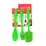 Set cocina cuchara + espátula + pincel 3 pcs silicona - Imagen 2