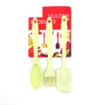 Set cocina cuchara + espátula + pincel 3 pcs silicona - Imagen 4