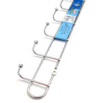 Perchero acero inoxidable 8 ganchos 47,5x5,5 cm - Imagen 2