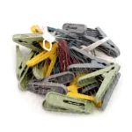 Palillos ropa de plástico colores 6x1,3cm 20 pcs