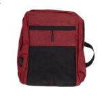 Mochila 41 x 35 cm 2 cierres, bolsillo lateral + morral 2 cierres y cartuchera, puerto USB - Imagen 7