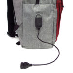 Mochila "Fashion Bag"  43 x 36 cm 2 cierres 2 bolsillo  laterales, + Morral, puerto USB - Imagen 2