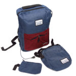 Mochila "Fashion Bag"  43 x 36 cm 2 cierres 2 bolsillo  laterales, + Morral, puerto USB - Imagen 7