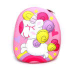 Mochila infantil unicornio 30x27, 1 cierre, bolsillo interior diseño caparazón 3D - Imagen 4