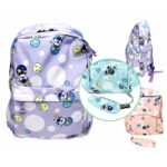 Mochila 45 x 33 cm 2 cierres  2 bolsillos lateral + 1 interior  cartuchera regalo.