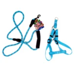 Correa y pechera p/perro  J&G nylon 120 x 1 cm