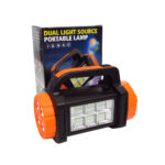 Farol Linterna Multifunción batería litio, 3 Modos, cargador USB "C", carga solar 3 W, 17 x 11 x 8 cm