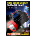 Farol Linterna Multifunción batería litio, 3 Modos, cargador USB "C", carga solar 3 W, 17 x 11 x 8 cm - Imagen 3