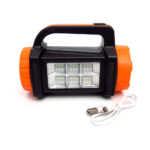 Farol Linterna Multifunción batería litio, 3 Modos, cargador USB "C", carga solar 3 W, 17 x 11 x 8 cm - Imagen 4