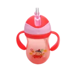 Vasorbito 350 ml bebé  plástico c/sorbito 15 x 7 cm