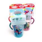 Vasorbito 350 ml plástico c/ sorbito silicona asa y tapa 17 x 8 cm - Imagen 2