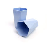 Vaso plástico prisma 350 ml 11 x 7 cm