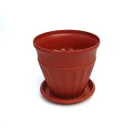 Maceta piso c/plato 14cm alto x 15cm diám - Imagen 6