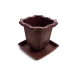 Maceta piso cuadrada c/plato 13,5cm alto x 13cm - Imagen 4