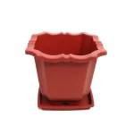 Maceta piso cuadrada c/plato 16,5cm alto x 18,5cm - Imagen 6