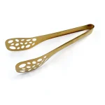 Pinza dorada para ensalada, sandwich, carnes 25 x 5,5 cm