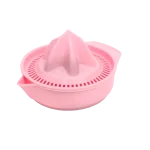 Exprimidor plástico redondo c/colador 12cmdiám x 8 cm alto