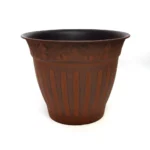 Maceta plástico labrada  30 cm diám x 24 cm s/plato