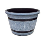 Maceta plástico barril  30 cm diám x 21 cm s/plato - Imagen 2