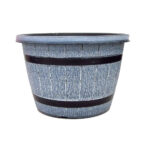 Maceta plástico barril  30 cm diám x 21 cm s/plato - Imagen 3