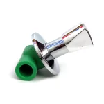 Llave de paso c/volante cromado 20mm 1/2